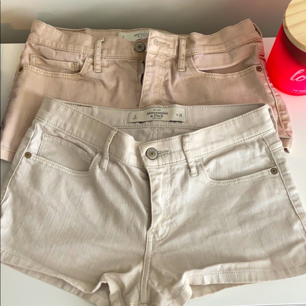 two sets of shorts